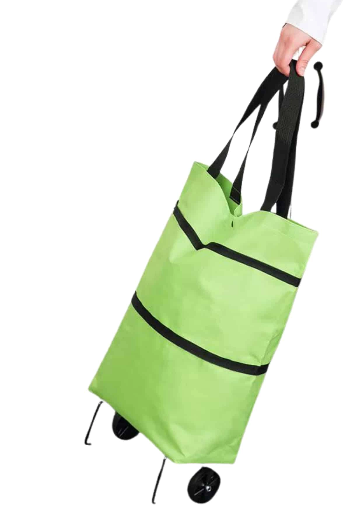 Pazar Arabası Ve Alışveriş Çantası Çift Yönlü Kolay Tekerlekli Taşınabilir ( Lisinya )