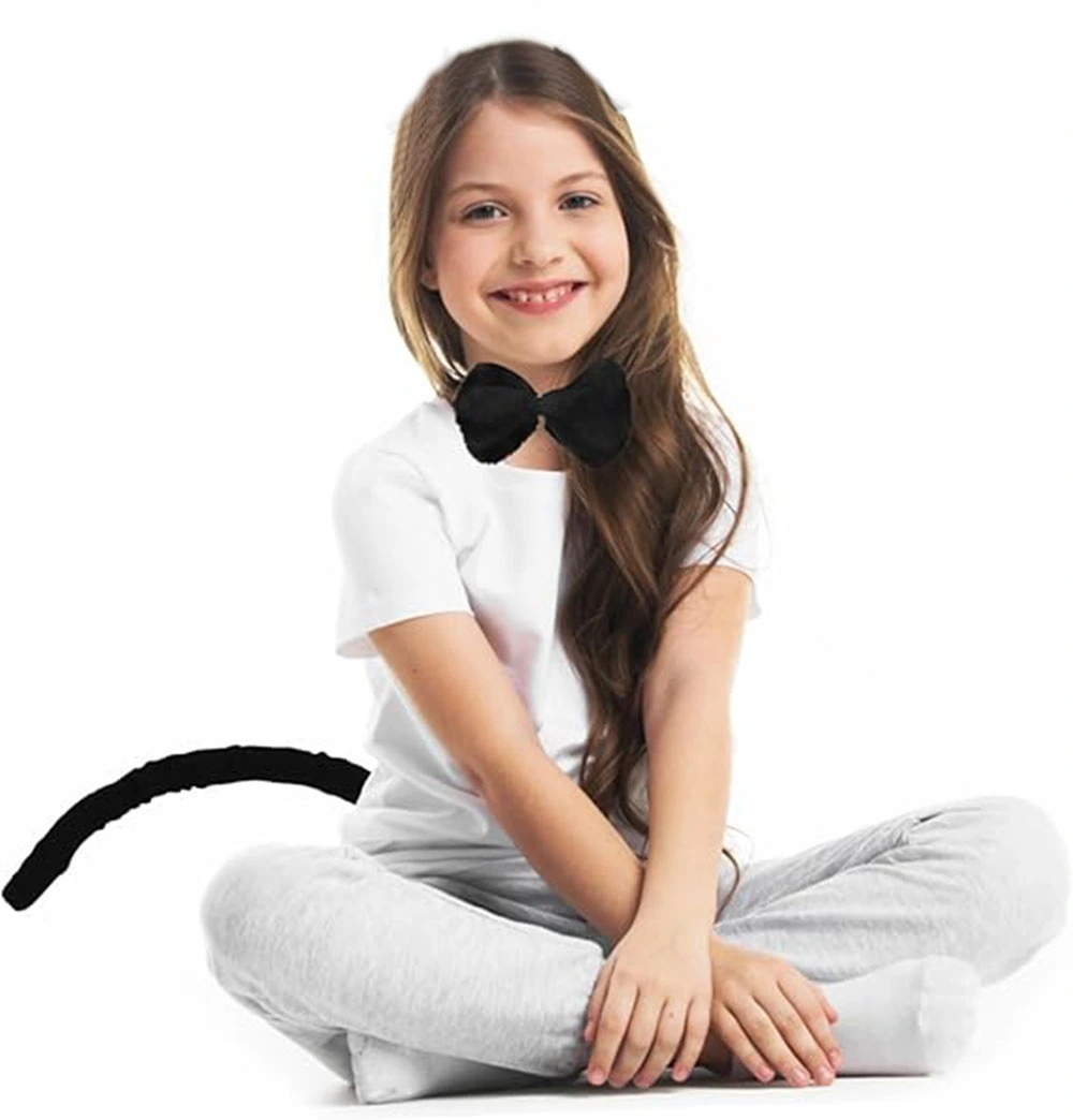 Peluş Siyah Renk Kuyruk Ve Papyon Yetişkin Çocuk Uyumlu ( Lisinya ) Peluş Siyah Renk Kuyruk Ve Papyon Yetişkin Çocuk Uyumlu ( Lisinya )