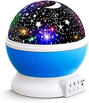 Mavi Dönen Renkli Ay Yıldızlı Gökyüzü Yansıtmalı Projeksiyon Gece Lambası Çocuk Bebek Parti Odası ( Lisinya ) Mavi Dönen Renkli Ay Yıldızlı Gökyüzü Yansıtmalı Projeksiyon Gece Lambası Çocuk Bebek Parti Odası ( Lisinya )