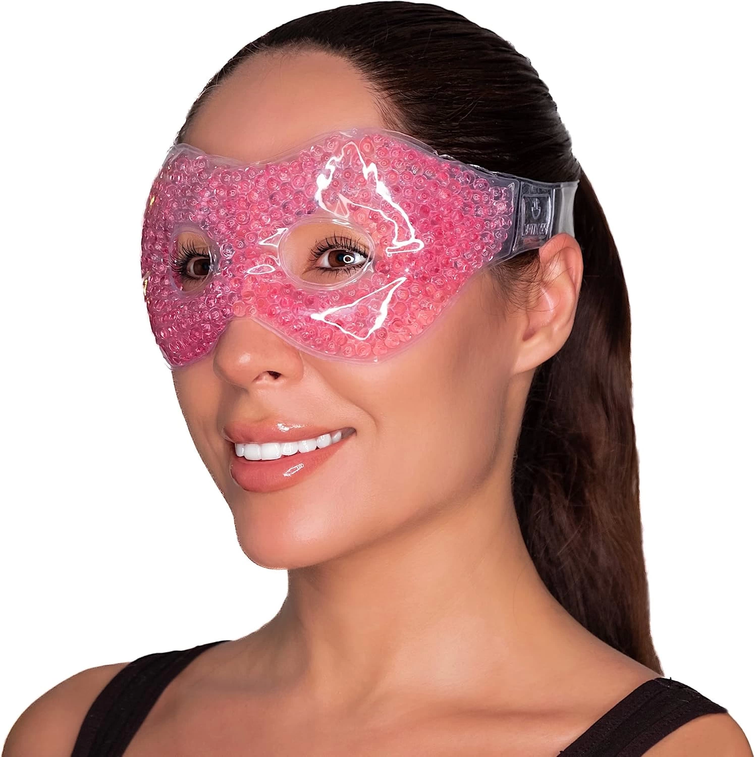 Pembe Jel Boncuklu Göz Maskesi, Soğuk & Sıcak Kullanım Rahatlatıcı Terapi Maskesi ( Lisinya ) Pembe Jel Boncuklu Göz Maskesi, Soğuk & Sıcak Kullanım Rahatlatıcı Terapi Maskesi ( Lisinya )