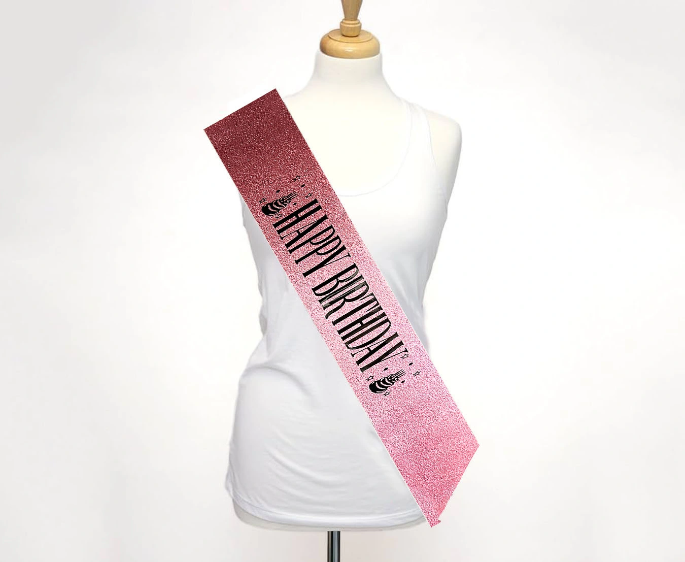 Pembe Siyah Happy Birthday Simli Kuşak Kemer ( Lisinya ) Pembe Siyah Happy Birthday Simli Kuşak Kemer ( Lisinya )