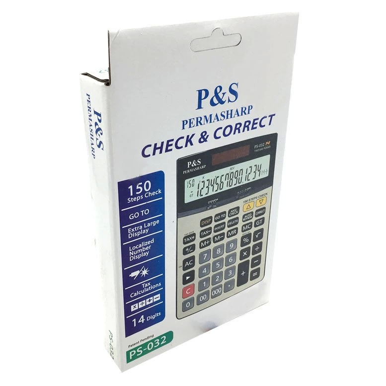 Permasharp 150 İşlemli Hesap Makinesi Ps 032 ( Lisinya ) Permasharp 150 İşlemli Hesap Makinesi Ps 032 ( Lisinya )
