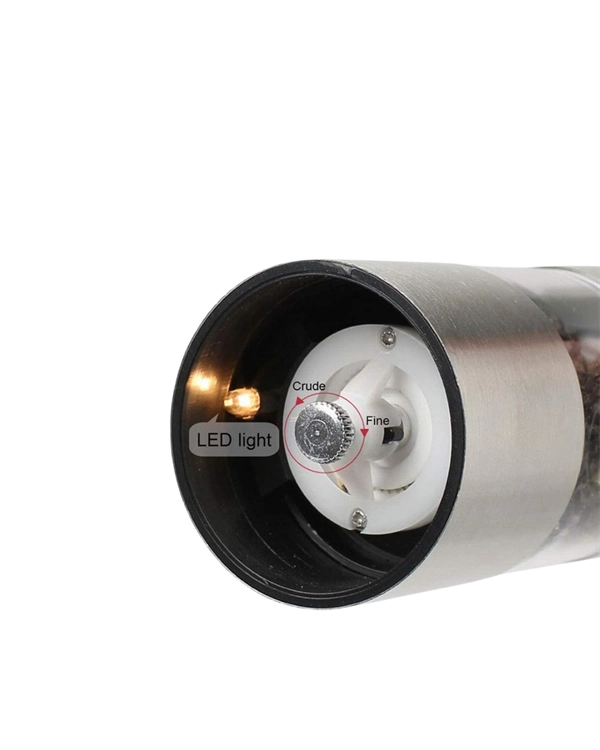 Pil İle Çalışan Elektrikli Baharat Öğütme Cihazı Ergonomik Şeffaf Gövde ( Lisinya )