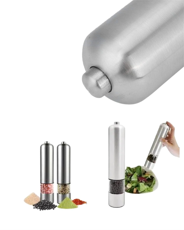 Pil İle Çalışan Elektrikli Baharat Öğütme Cihazı Ergonomik Şeffaf Gövde ( Lisinya )