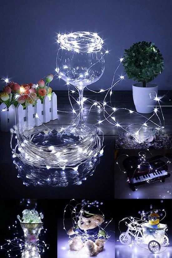 Pilli 5 Metre Dekoratif Peri Led Beyaz Aydınlatma Süsleme Lambası ( Lisinya ) Pilli 5 Metre Dekoratif Peri Led Beyaz Aydınlatma Süsleme Lambası ( Lisinya )