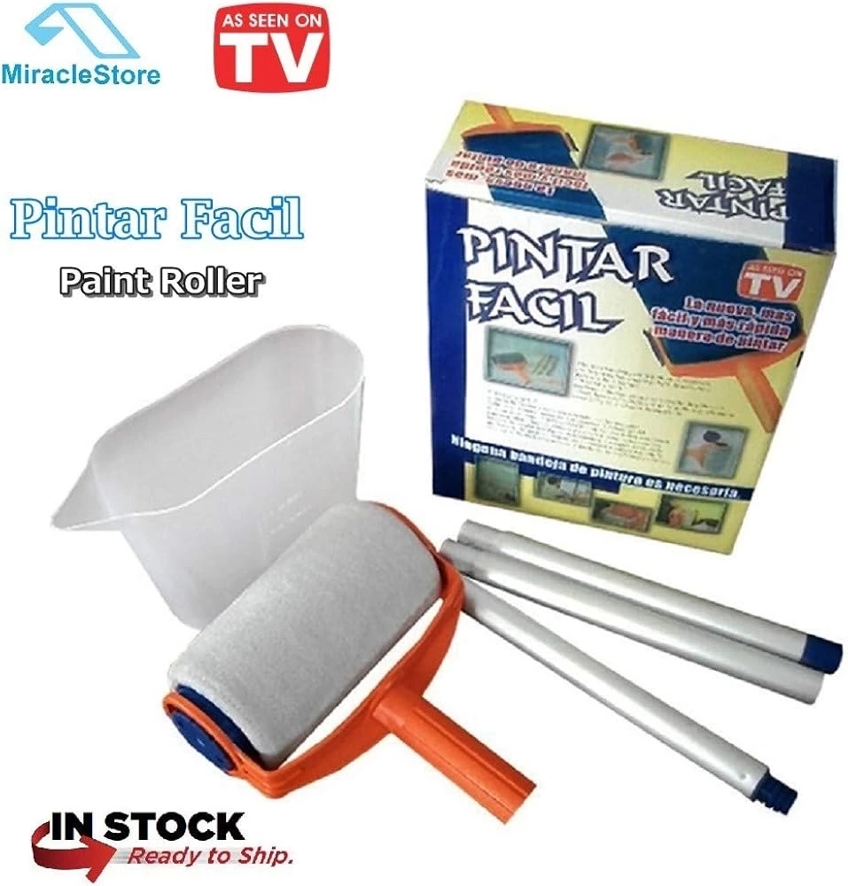 Pintar Facil Pratik Damlatmayan Boya Rulosu Ve Fırçası ( Lisinya ) Pintar Facil Pratik Damlatmayan Boya Rulosu Ve Fırçası ( Lisinya )