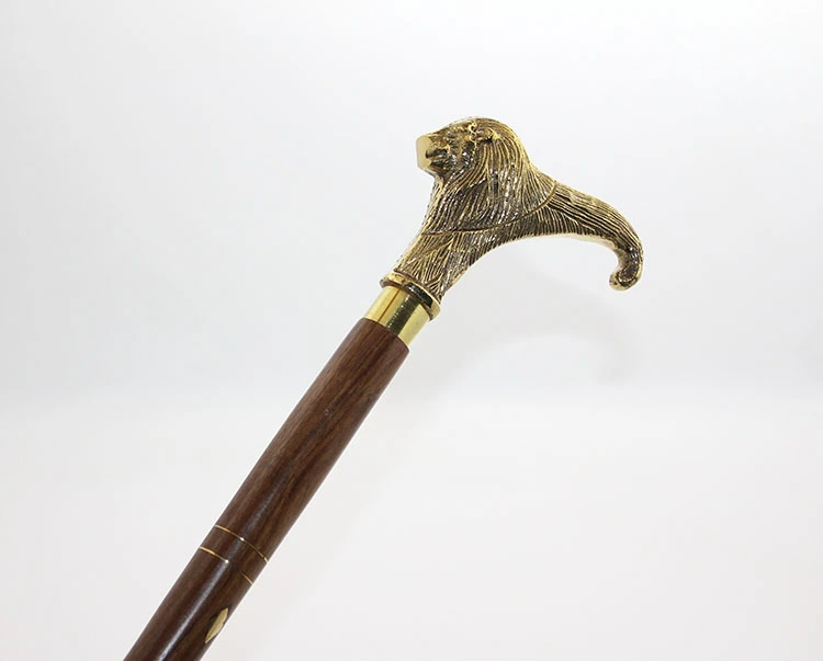 Pirinç Aslan Büstü Baston Model 1 ( Lisinya ) Pirinç Aslan Büstü Baston Model 1 ( Lisinya )