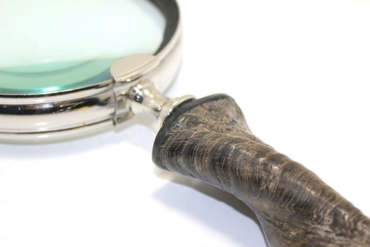 Pirinç Boynuz Saplı Büyüteç Model 2 ( Lisinya )