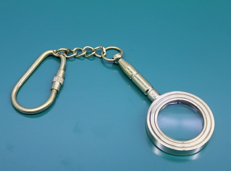 Pirinç Büyüteç Anahtarlık ( Lisinya )