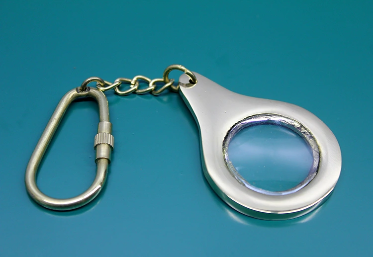 Pirinç Büyüteç Anahtarlık Mini Boy ( Lisinya )