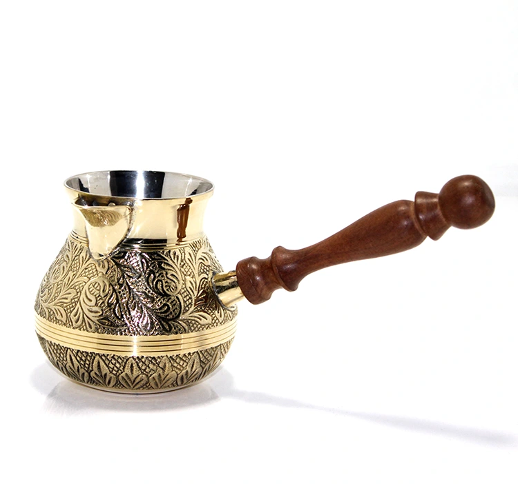 Pirinç Cezve 4'' İnç Model 2 ( Lisinya ) Pirinç Cezve 4'' İnç Model 2 ( Lisinya )