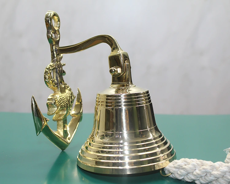 Pirinç Duvara Asmalı Çapalı Çan ( Lisinya )