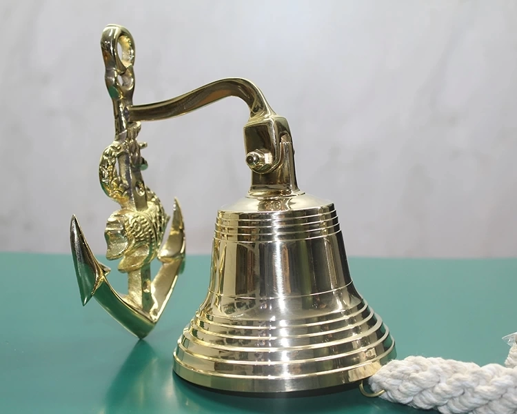 Pirinç Duvara Asmalı Çapalı Çan 6098 ( Lisinya )