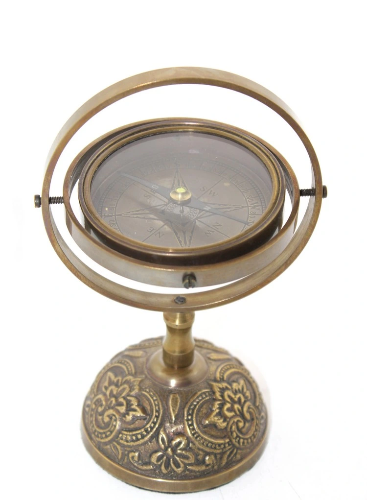 Pirinç Masa Üstü Pusula Model 3 ( Lisinya ) Pirinç Masa Üstü Pusula Model 3 ( Lisinya )