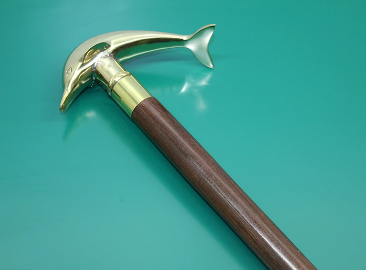 Pirinç Yunus Balıklı Baston ( Lisinya ) Pirinç Yunus Balıklı Baston ( Lisinya )