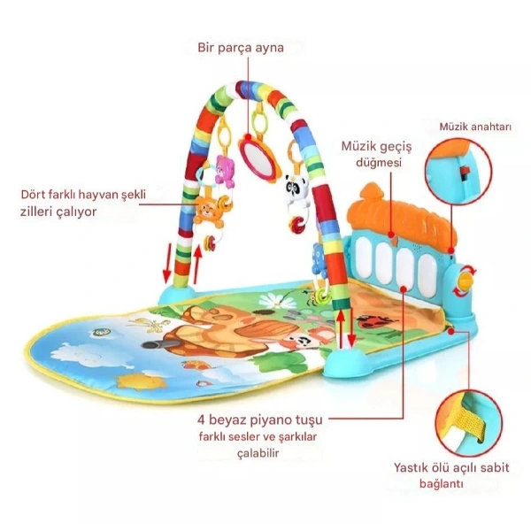 Piyanolu Mantar Oyun Halısı ( Lisinya ) Piyanolu Mantar Oyun Halısı ( Lisinya )