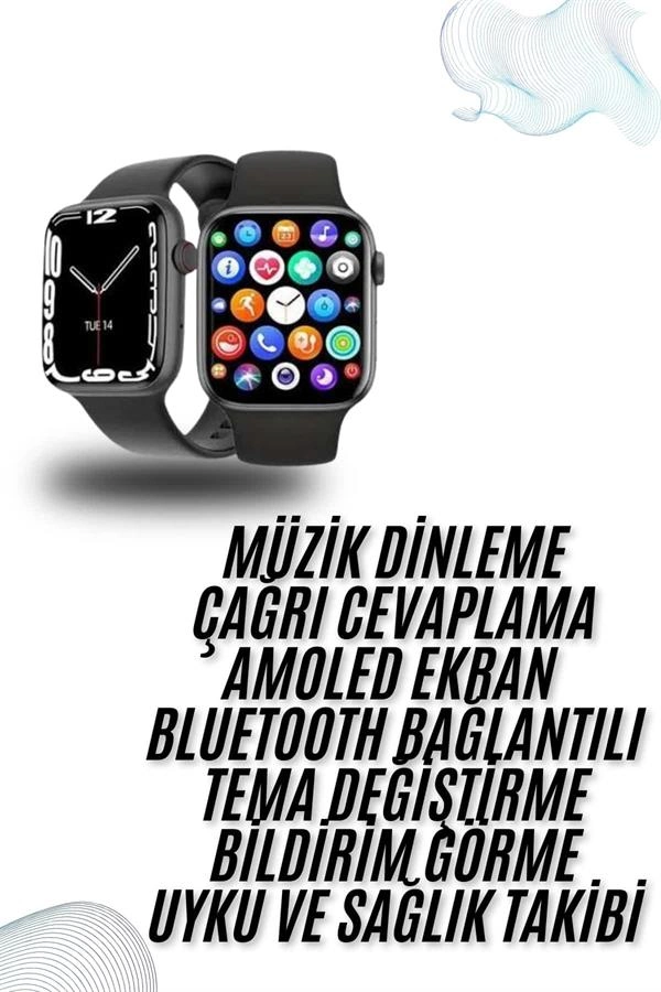 Plastik Kordonlu Kalp Atışı Uyku Takibi Ve Çağrı Cevaplayabilen Akıllı Saat ( Lisinya )