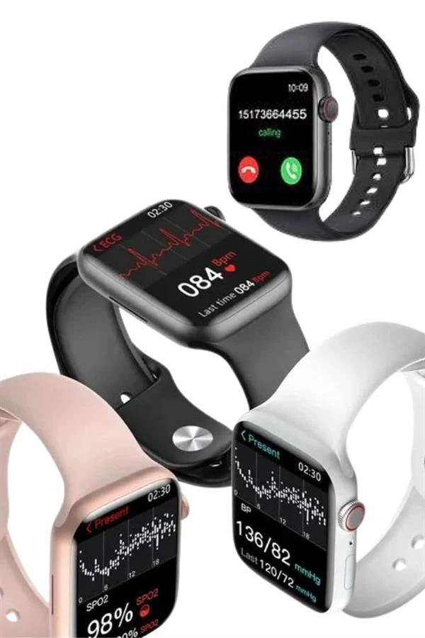 Plastik Kordonlu Kalp Atışı Uyku Takibi Ve Çağrı Cevaplayabilen Akıllı Saat ( Lisinya )