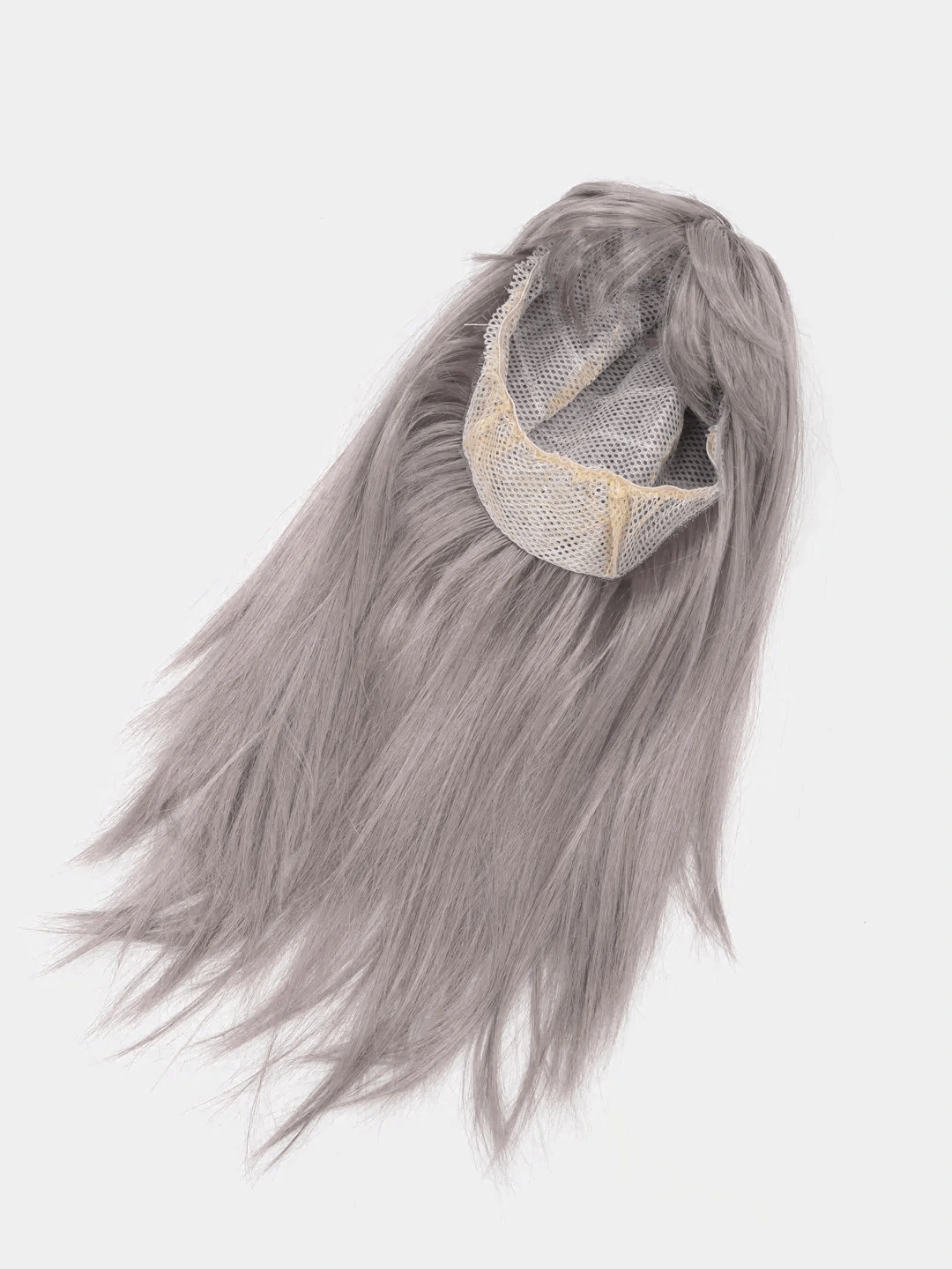 Platin Gri Gümüş Uzun Parti Peruğu ( Lisinya ) Platin Gri Gümüş Uzun Parti Peruğu ( Lisinya )