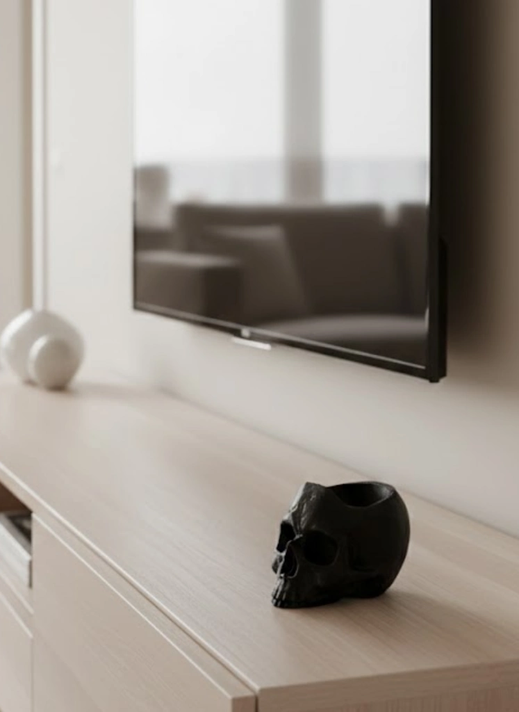 Playstation Uyumlu Kurukafa Oyun Kolu Standı Dekoratif Tutucu ( Lisinya )