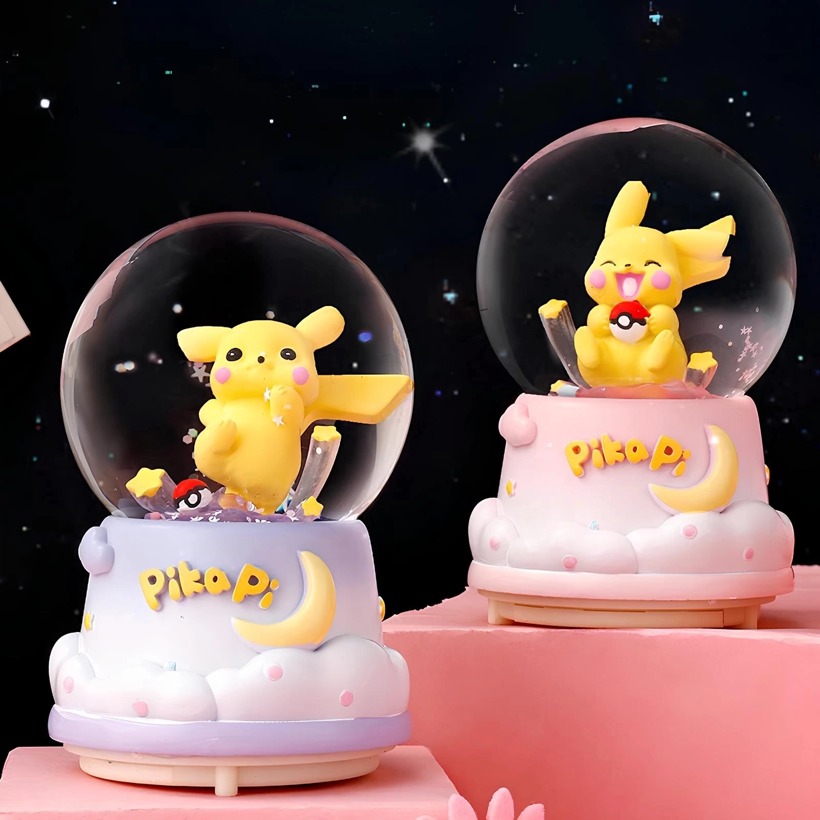Pokemon Üflemi Işıklı Müzikli Kar Küresi Orta Boy Alk3120 ( Lisinya )