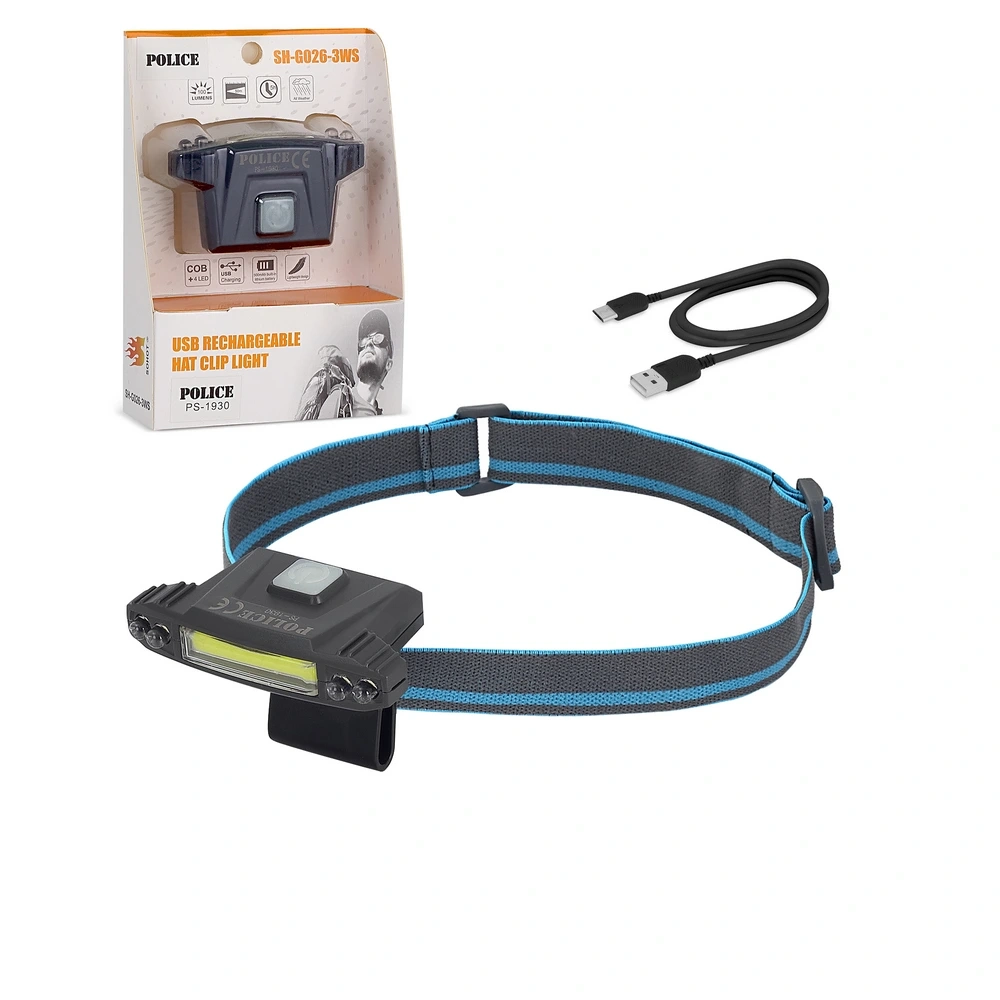 Police Ps-1930 Usb Şarjlı Cob Led Şapka Feneri ( Lisinya ) Police Ps-1930 Usb Şarjlı Cob Led Şapka Feneri ( Lisinya )