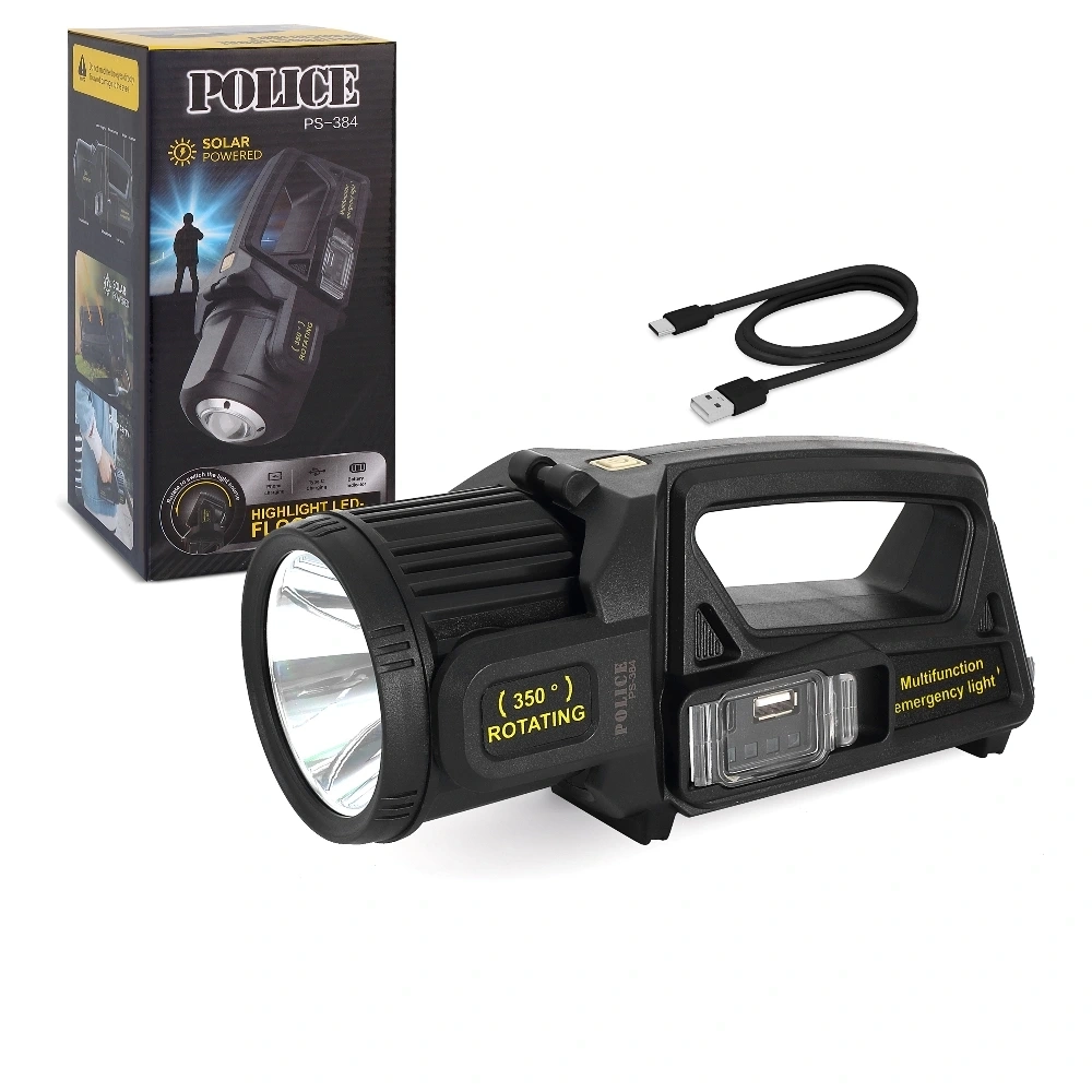 Police Ps-384 Şarjlı Güneş Enerjili Spot Fener ( Lisinya ) Police Ps-384 Şarjlı Güneş Enerjili Spot Fener ( Lisinya )