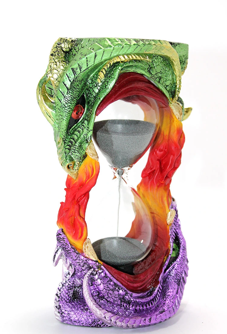 Polyester Dragon Tasarımlı Kum Saati Model 1 ( Lisinya )