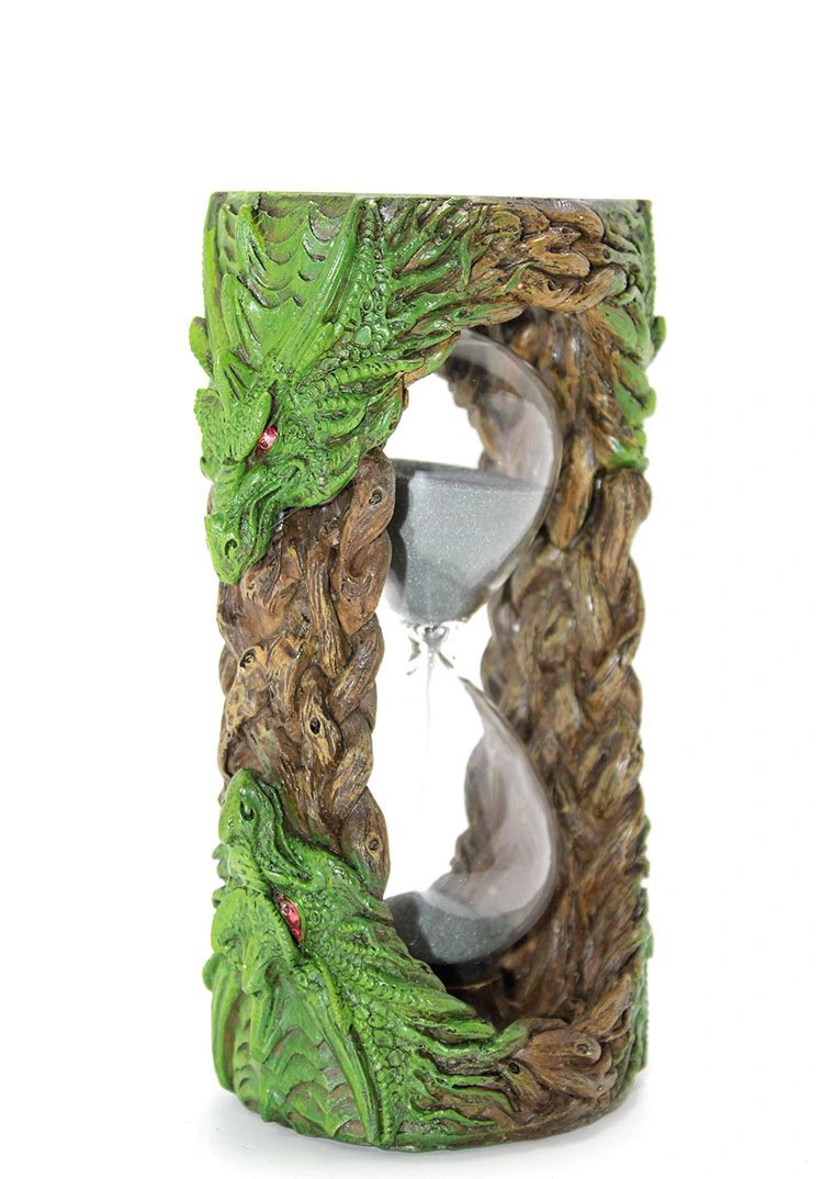 Polyester Dragon Tasarımlı Kum Saati Model 2 ( Lisinya )