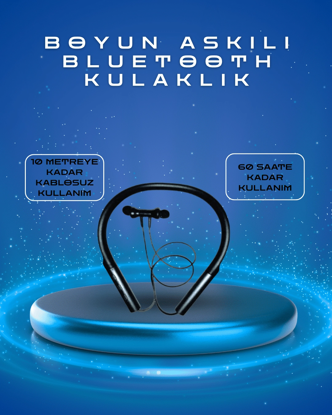 Polygold Pg-100 Type-c Şarjlı Bluetooth Kulaklık – Boyun Askılı, Uzun Pil Ömürlü, Mikrofonlu ( Lisinya )