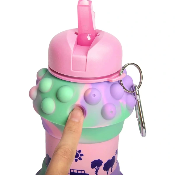 Pop-ıt Detaylı Akordiyon Su Şişesi ( Lisinya ) Pop-ıt Detaylı Akordiyon Su Şişesi ( Lisinya )