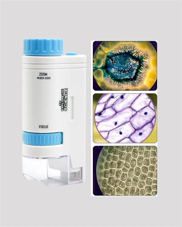 Portatif El Mikroskop – Led Işıklı, Aynı Anda Net Odaklama ( Lisinya )