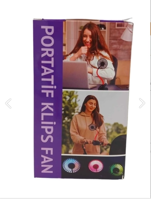 Portatif Işıklı Mini Klipsli Fan ( Lisinya )