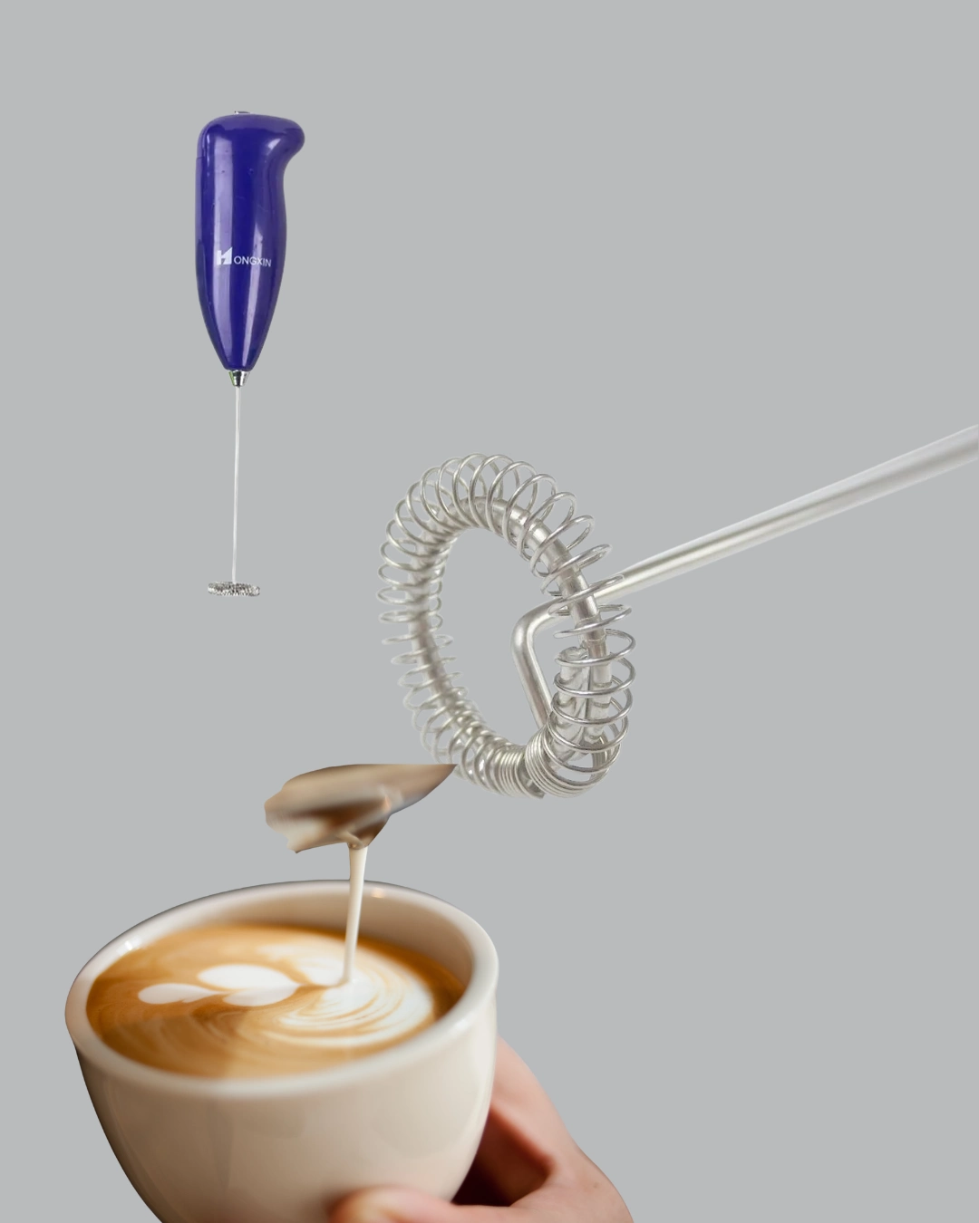 Portatif Kahve Köpürtücü – Latte, Cappuccino, Milkshake Ve Puding Yapıcı ( Lisinya )