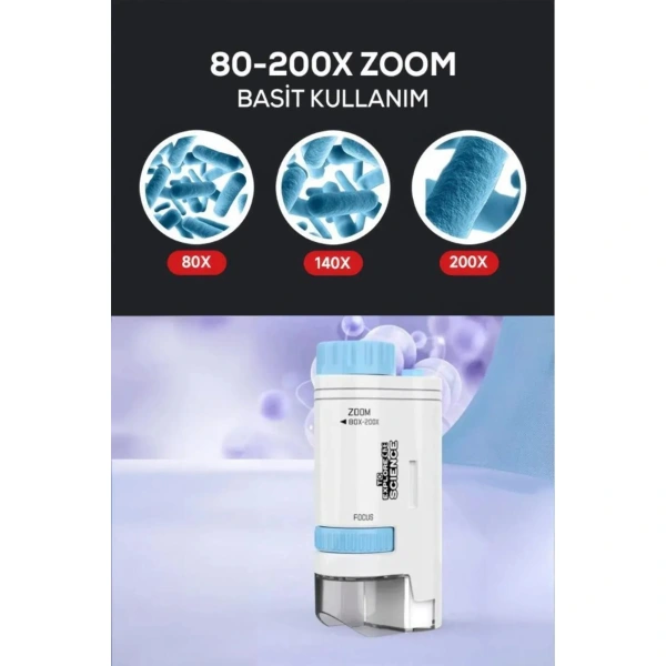 Portatif Mini Mikroskop ( Lisinya ) Portatif Mini Mikroskop ( Lisinya )