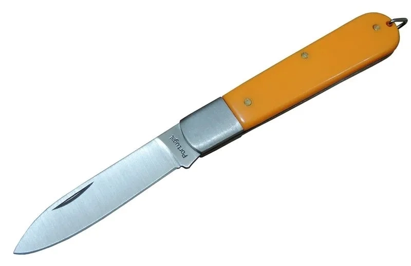 Portugal P04 Sarı Portekiz Kamp Çakı 16 Cm - Plastik Sap, Manuel ( Lisinya )