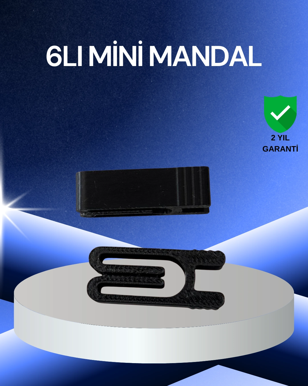 Poşet Kapatma Mandalı Hava Geçirmez 6 Adet Set ( Lisinya )