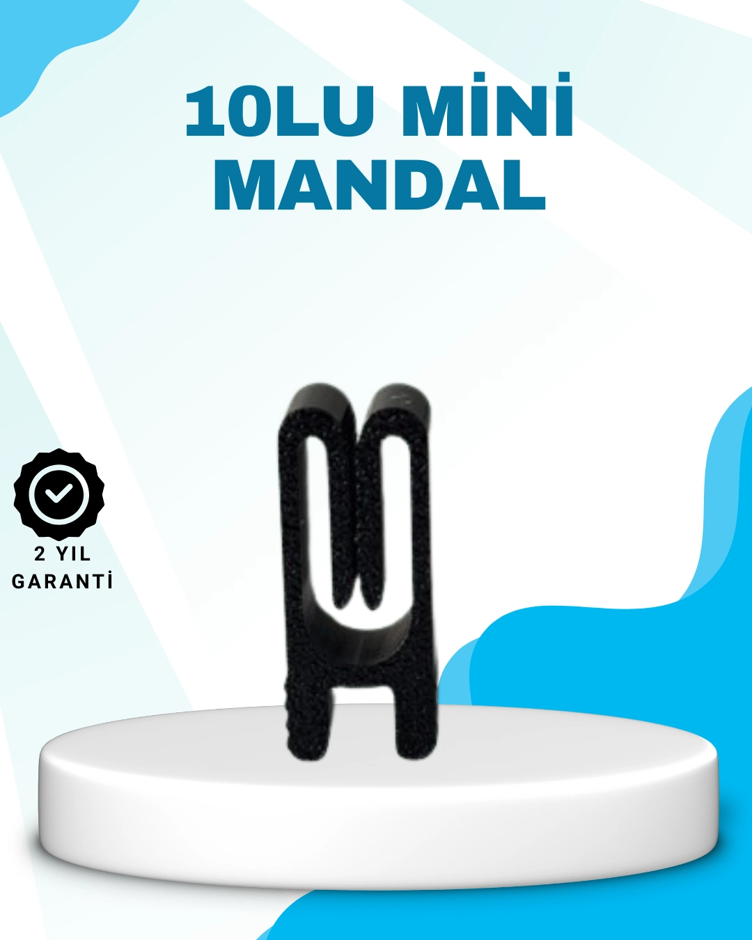 Poşet Kapatma Mandalı Hava Geçirmez Siyah 10 Adet Set ( Lisinya )