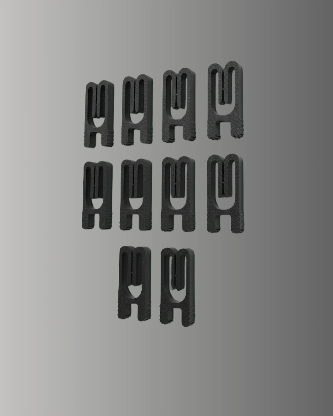 Poşet Kapatma Mandalı Hava Geçirmez Siyah 10 Adet Set ( Lisinya )