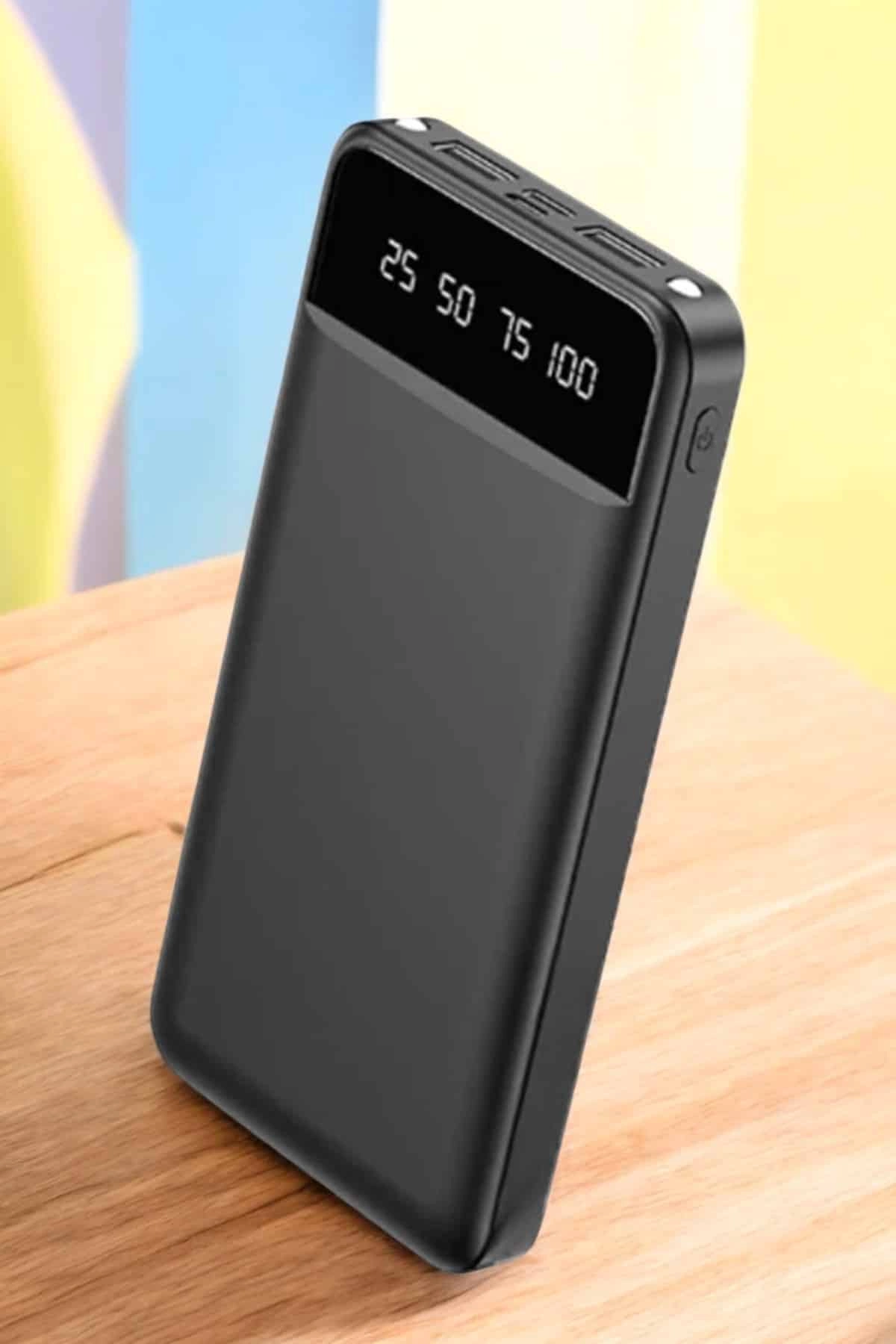 Powerbank 20.000 Mah Lcd Ekran Usb Lightning Type-c Uyumlu İos Ve Android ( Lisinya )