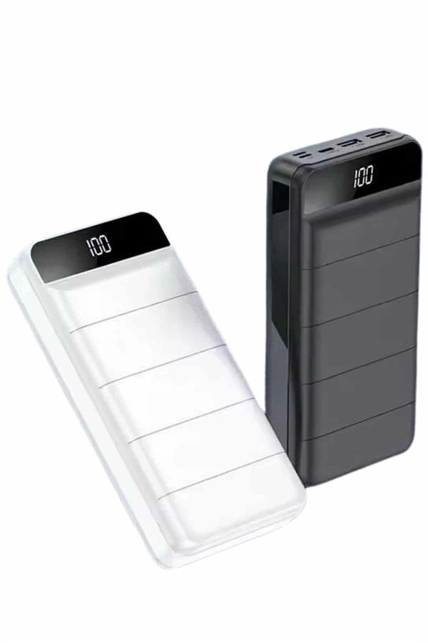 Powerbank 50.000 Mah Dijital Göstergeli Taşınabilir 4 Portlu Hızlı Powerbank ( Lisinya )