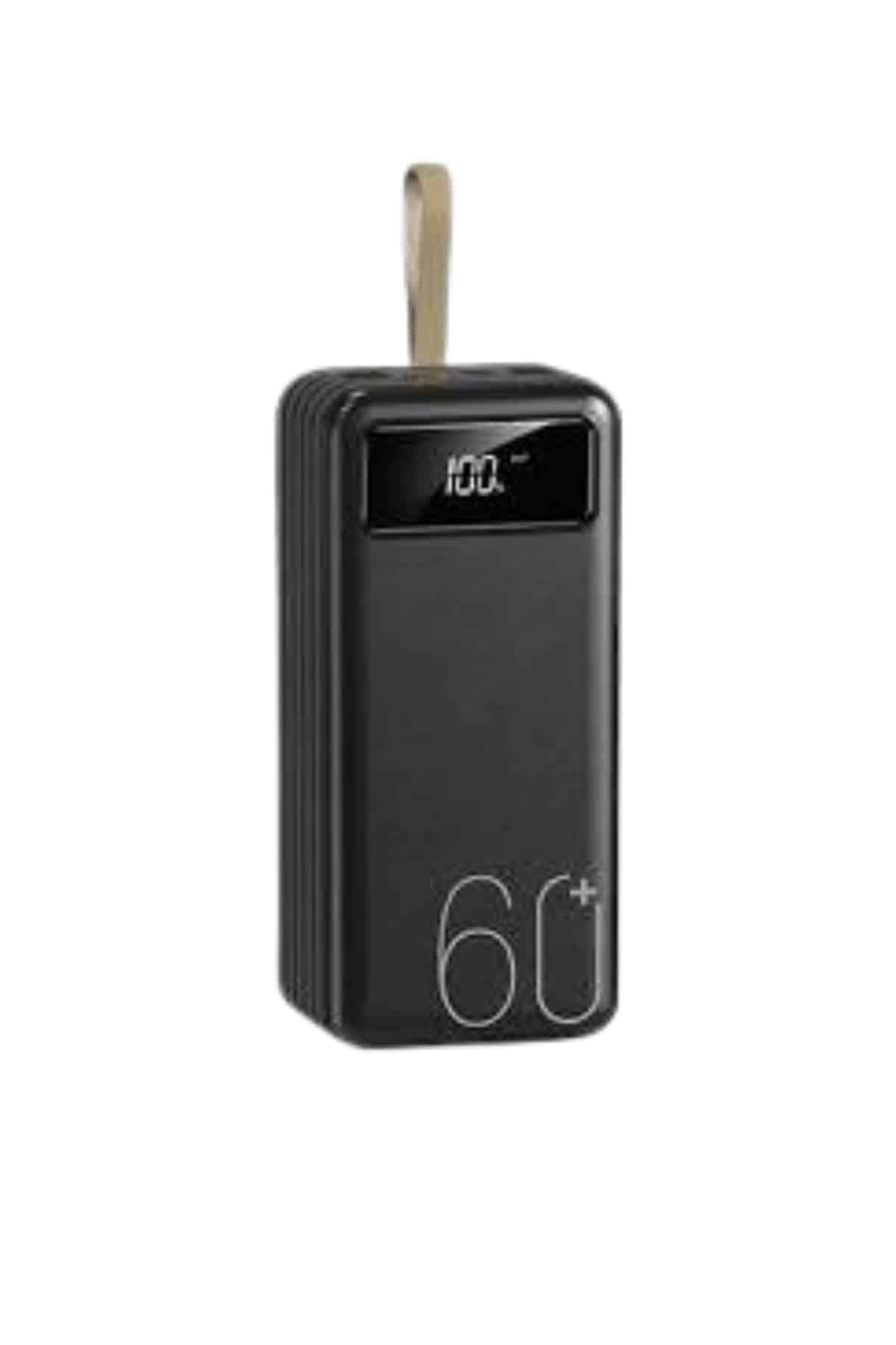 Powerbank 60.000 Mah Taşınabilir Şarj Hızlı El Fenerli Dijital Göstergeli ( Lisinya )