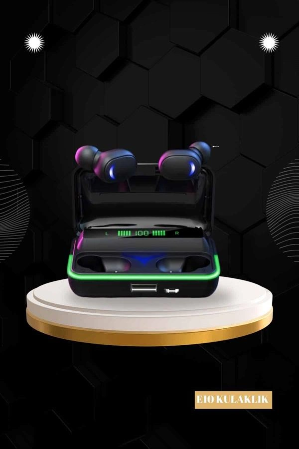 Powerbank Bluetooth Kulaklık Ve Akıllı Saat 7 Kordonlu Metal Kordon Plastik Kordon ( Lisinya )