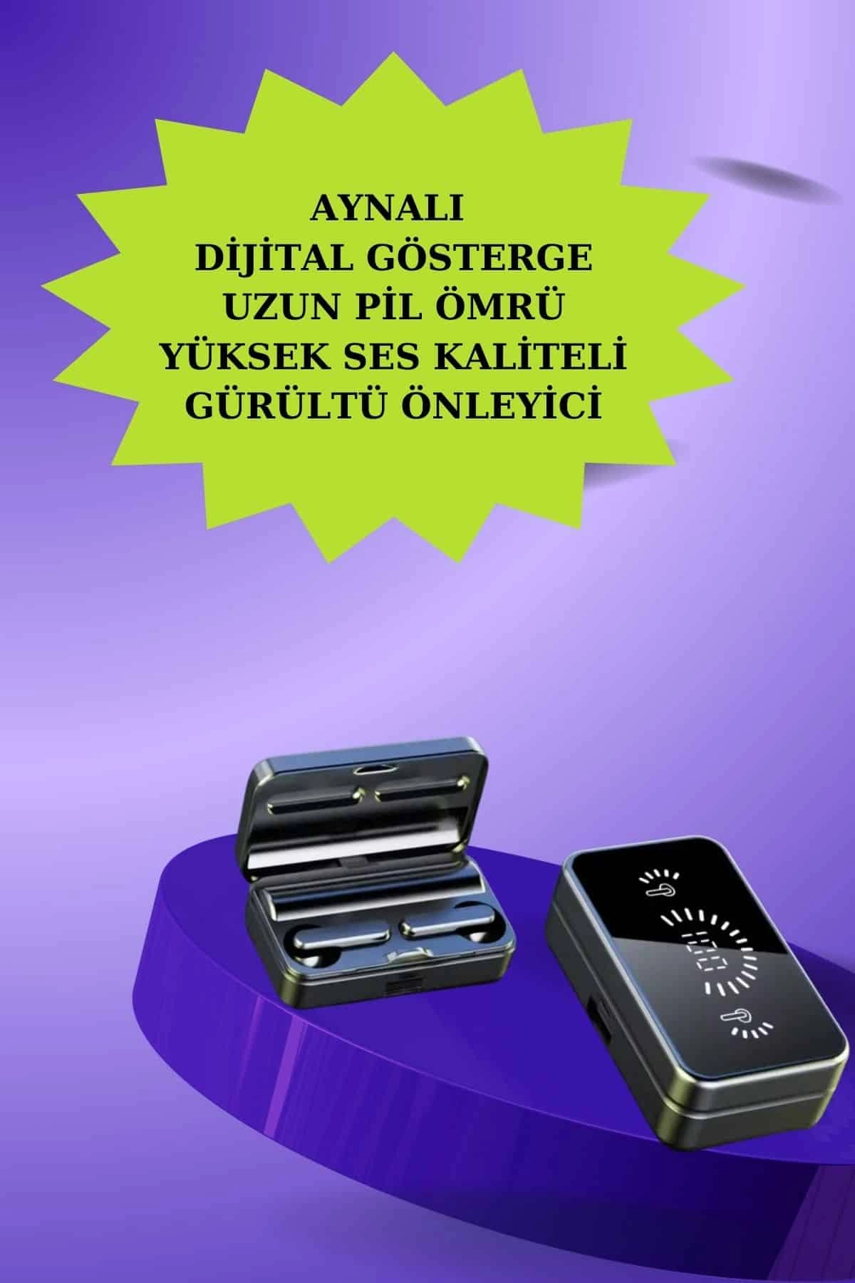 Powerbank Bluetooth Kulaklık Ve Yeni Model Akıllı Saat Seti Anc Özelliği Dokunamatik ( Lisinya )