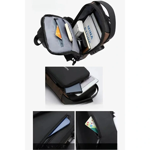 Powerbank Destekli Erkek Ön Göğüs Çantası ( Lisinya ) Powerbank Destekli Erkek Ön Göğüs Çantası ( Lisinya )