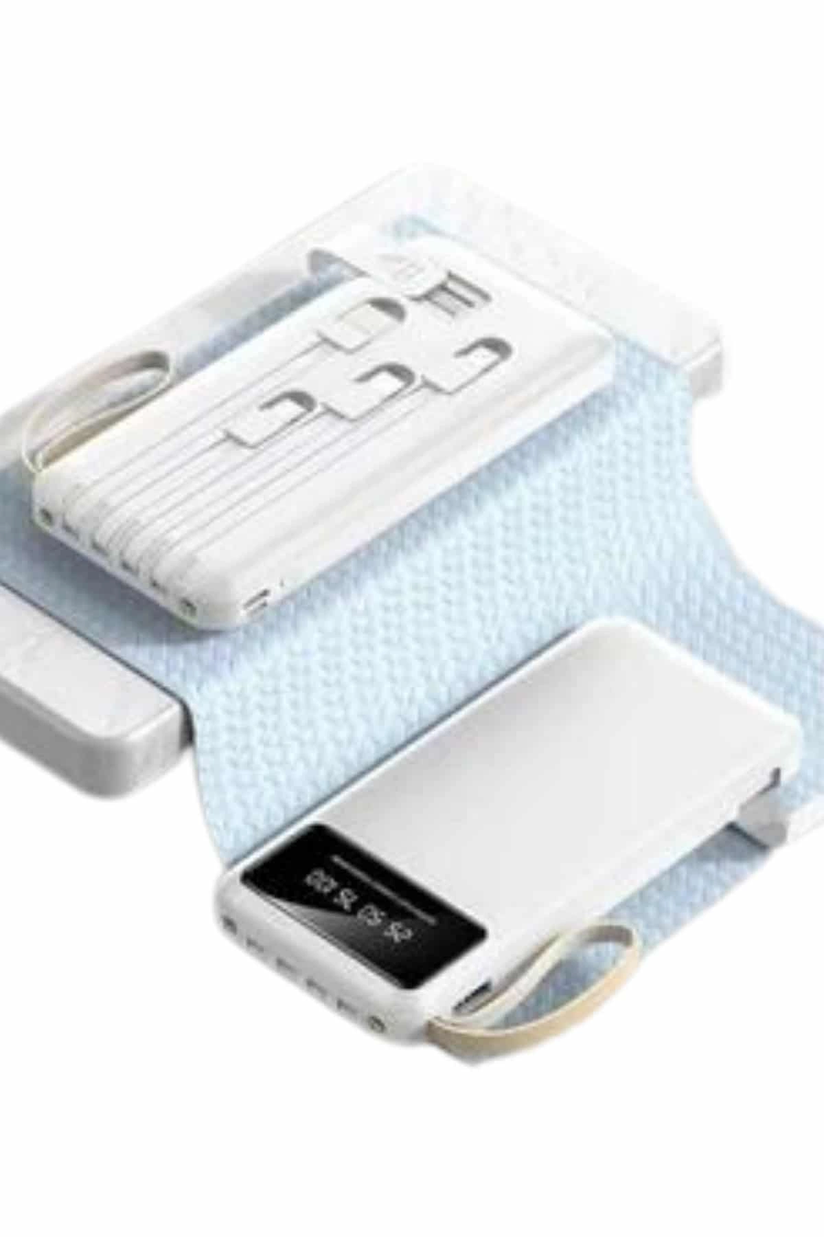 Powerbank Şarj Cihazı 4 Çıkışlı 20.000 Mah Powerbank Taşınabilir Çoklu Giriş ( Lisinya )