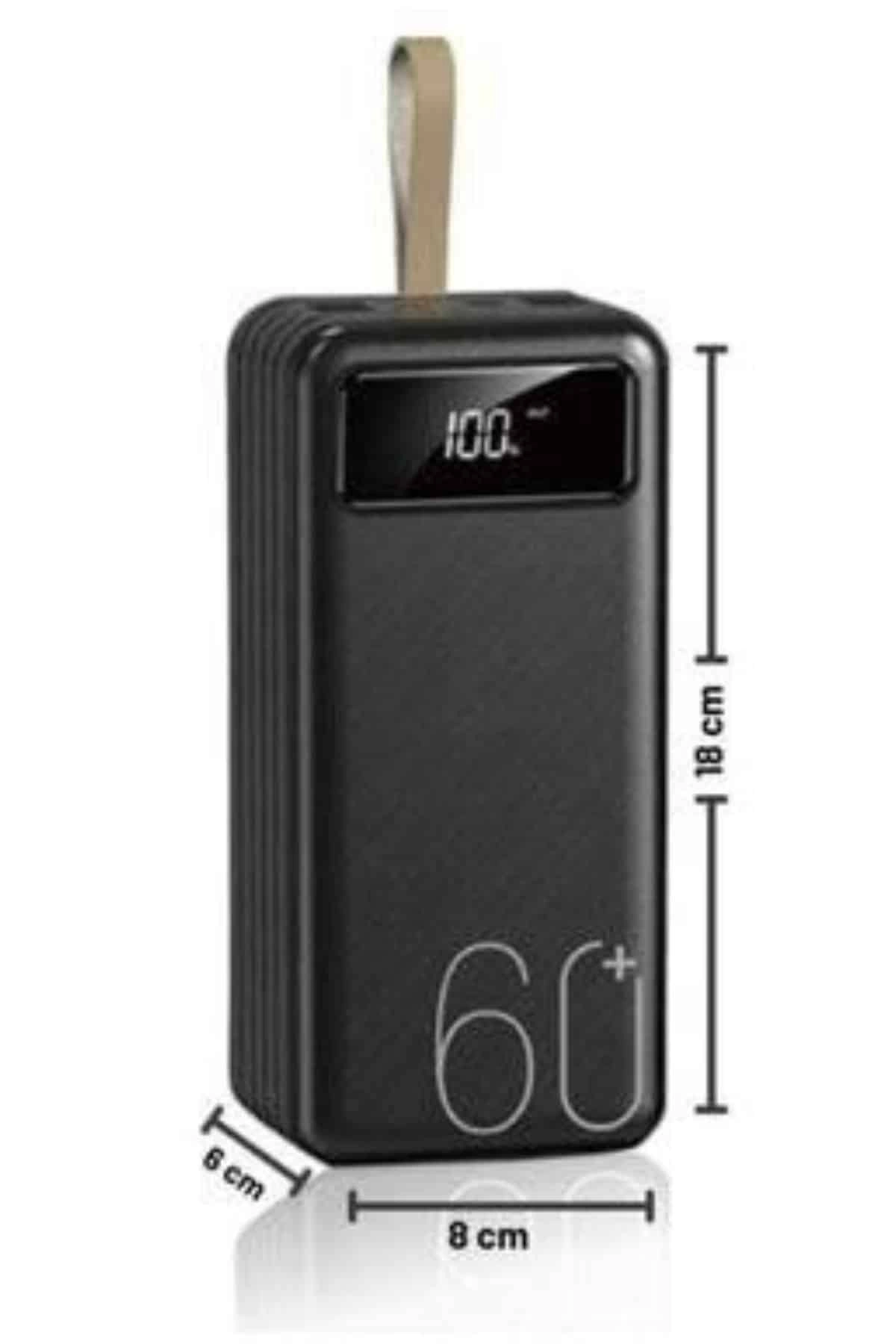 Powerbank Yüksek Kapasiteli 60.000 Mah Hızlı Şarj Şarj Özellikli Batarya ( Lisinya )