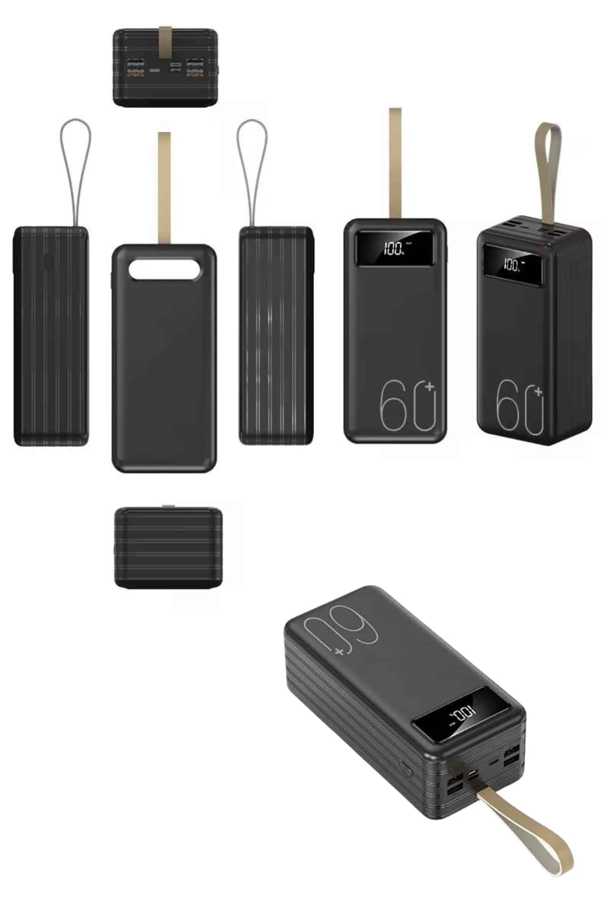 Powerbank Yüksek Kapasiteli 60.000 Mah Hızlı Şarj Şarj Özellikli Batarya ( Lisinya )