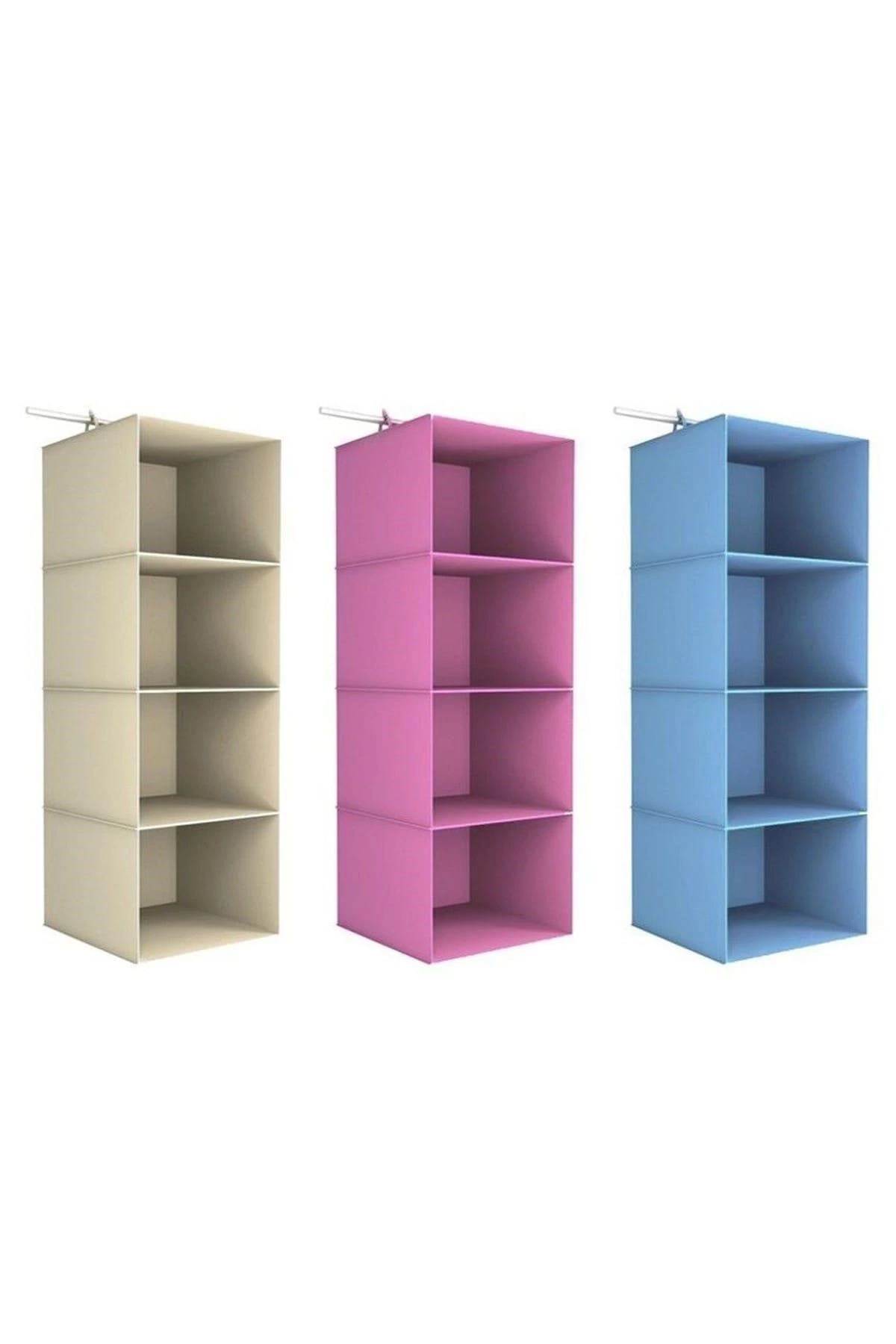 Pratik 4 Bölmeli Katlanabilir Bez Dolap Organizeri Gardırop Düzenleyici ( Lisinya ) Pratik 4 Bölmeli Katlanabilir Bez Dolap Organizeri Gardırop Düzenleyici ( Lisinya )