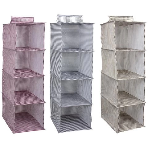 Pratik 4 Bölmeli Katlanabilir Bez Dolap Organizeri Gardırop Düzenleyici ( Lisinya ) Pratik 4 Bölmeli Katlanabilir Bez Dolap Organizeri Gardırop Düzenleyici ( Lisinya )